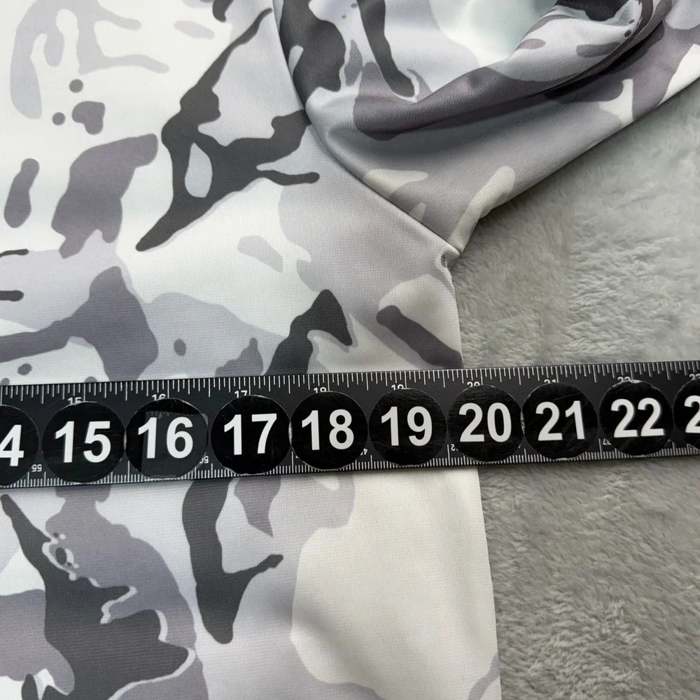 Adidas Track Jacket  Boys XL 18/20 Gray Camo Full Zip Long‎ Sleeve AG6307